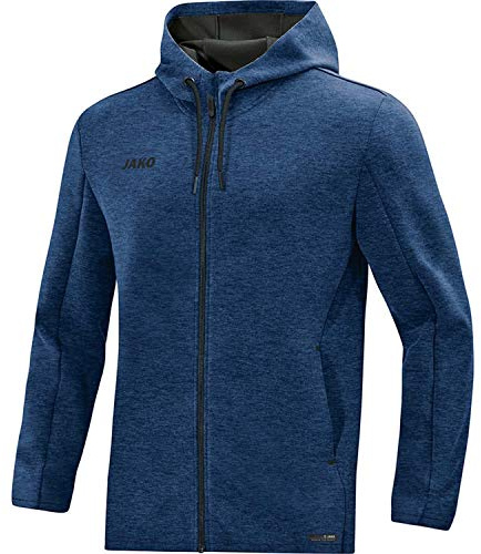 JAKO Herren Kapuzenjacke Premium Basics, Marine-Meliert, L