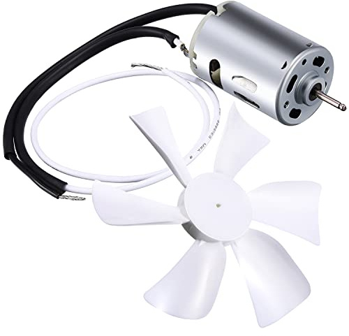 Pale de ventilateur de rechange blanche de 15,2 cm avec moteur de ventilation pour véhicule récréatif 12 V, compatible avec Heng's, Elixir, Ventline, Jensen RV