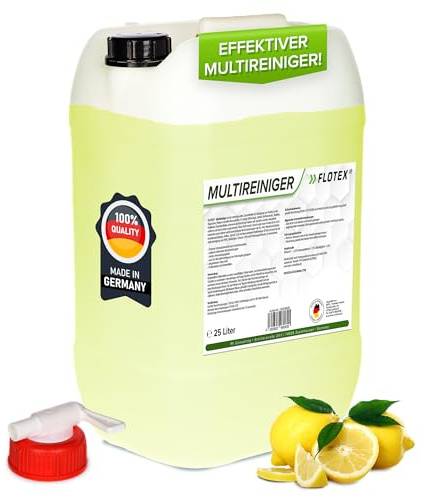 FLOTEX® - Ergiebiger Multireiniger 25L Kanister Auto Reiniger | Kunststoffreiniger und Autoreinigung von Innen und Außen | Polsterreiniger Auto und Teppichreiniger