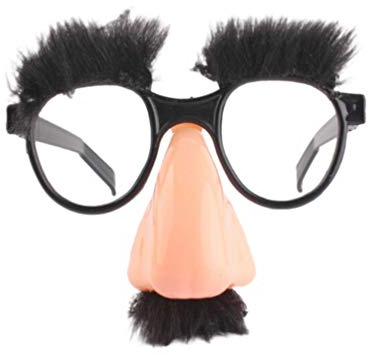 TOYANDONA Halloween Verkleidung Brille mit Lustigen Nase Augenbrauen Schnurrbart Groucho Marx Brillen Cosplay Halloween Kostüm Foto Prop Party Gefälligkeiten