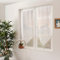 Enjoy Home - Par de acristalamiento Blanco - 60 x 120 cm - Pasador de Barra - 100% poliéster Arenado - Colección Arenado