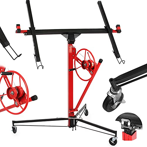 Plattenheber für Gipskartonplatten, telexkopisch, Höhe 3,35 m, max. Gewicht 68 kg, Wagen