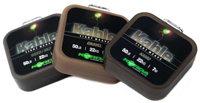Korda Kable Tight Weave Leadcore 50lb+ 22,6kg 7m Weed, Weiches Geflochtenes Vorfachmaterial für Karpfenangeln, Extrem Abriebfestes Leadcore mit Perfekter Tarnung am Gewässergrund