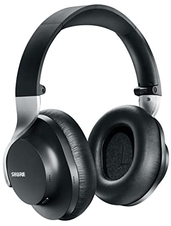 Shure AONIC 40 sur-Oreille sans Fil Bluetooth Bluetooth Bruit Amélioration des Écouteurs avec Microphone, Autonomie de 25 Heures, Iphone et Android Compatible - Noir