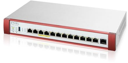 Zyxel USGFLEX500H ZyWALL Firewall di Sicurezza Informatica ad Alta Velocità | Pacchetto UTM di 1 Anno | 4x Multi-Gig 2.5G (2x PoE+) | VPN | Business Class | Fino a 300 Utenti | Nebula Cloud