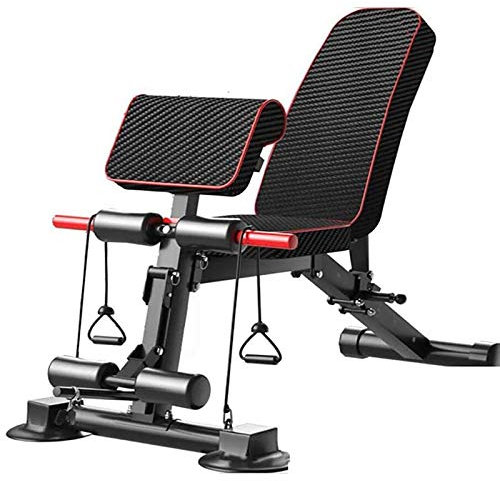 Hantelbank Hantelbank, klappbare Bankdrücken-Neigungsbank, Fitnessbank für Ganzkörper-Fitnesstraining, verstellbare Hantelbank, Sit-Up-Bank für Heimgymnastikübungen