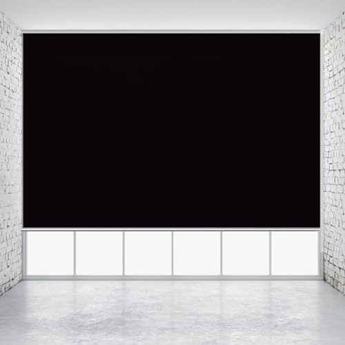 Doppelrollo Klemmfix Ohne Bohren 75 x 80 cm Blickdicht Sichtschutz Seitenzugrollo Verdunkelungs-Rollo Höhe Stufenlos Verstellbar für Schlafzimmer, Schwarz