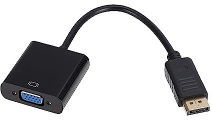 1080p DP DisplayPort Male To VGA Female Converter Adapter Cable P Cable (Black, One Size)