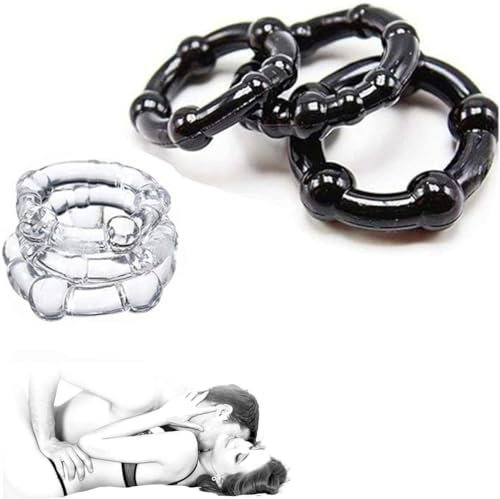 Combinazione di anelli in silicone Anello ritardante in silicone da uomo in 6 pezzi per aumentare il rapporto tra innamorati