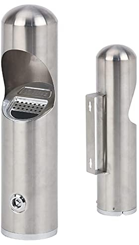 Aschenbecher, Standaschenbecher, Wandaschenbecher, abnehmbarer Aschenbecher aus Edelstahl, Premium-Wandaschenbecher for den Außenbereich, Außenterrasse, öffentlicher Zigarettenaschenbecher, gewerblich