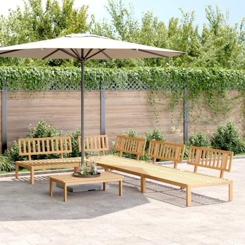 Juroupi 5-TLG. Garten-Sofagarnitur aus Paletten GartenmöBel Set Sitzgruppe Outdoor Lounge Sofa Outdoor Garten MöBel Massivholz Akazie - 3209305