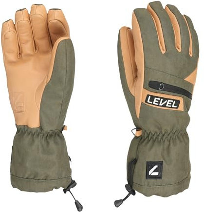 Level Switchback - Snowboard und Ski Handschuhe Herren - mit Klettverschluss, Winterhandschuhe Herren Wasserdicht für Extreme Kälte, Thermohandschuhe, Ideale für Snowboard und Skifahren - 1 Paar