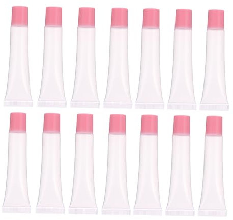 HAPINARY 50pièces Tubes à à Contenants Transparent Et Roses Pour à Cosmétiques Recyclables Et