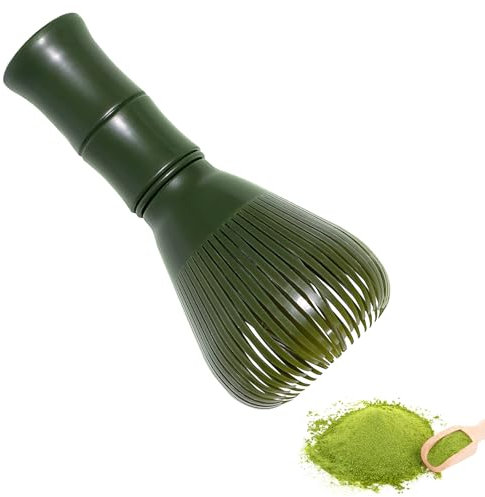 Fouet matcha en naturel, fouets à matcha, chasen matcha ceremonie japonais, fouet bambou thé matcha - pour la cérémonie du thé, la boisson, Matériau résine, Vert