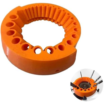 Fleymu Affûteuse de Forets avec Adaptateur pour Meuleuse d’Angle, Outil de Réaffûtage pour Mèches HSS 2-13 mm, Affûteur de Mèches Précision avec Carrosserie Métallique Robuste (125 mm)