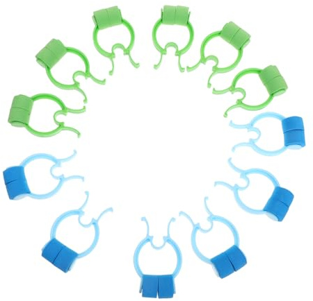 WRITWAA 12piezas Clips para Detener Hemorragias Pinzas Ergonómicas Pom Sujetadores para Emergencias y Entrenamiento Respiratorio