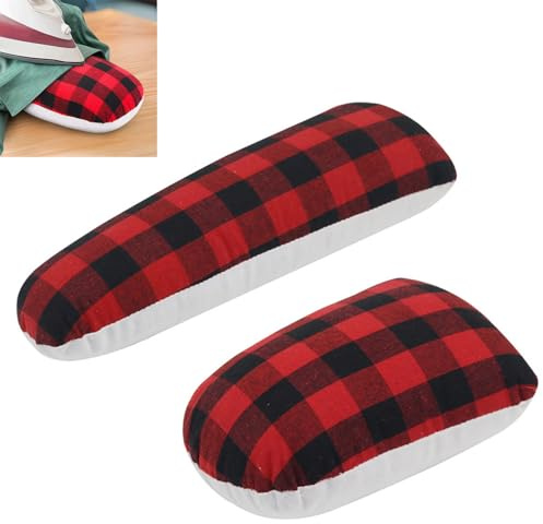 2 Pack Tailors Ham and Seam Roll Set, Tailors Ham for Pressing Tools, Linen and Doll Cotton Sewing Ham for Ironing, Seam Roller Tool Ironing Accessories for Sleeve, Collar, Curved Seam
