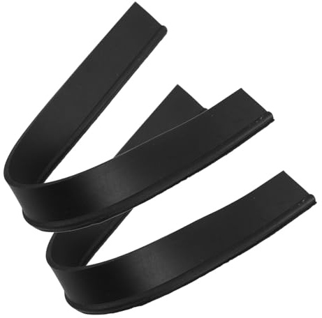 SWOOMEY Window Squeegee Rubber Replacement Strips Fit Closely without Leaving Marks 2pcs for Window Cleaning Black Rubber Material for Flats and Shower Doors