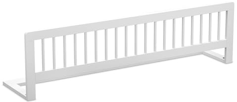 CADANI BAR Bettgitter 140x40 cm – klappbarer Rausfallschutz aus Massivholz | Vormontiertes Bettschutzgitter für Kinder-, Eltern- und Familienbett, sofort einsetzbar, stabil und platzsparend klappbar