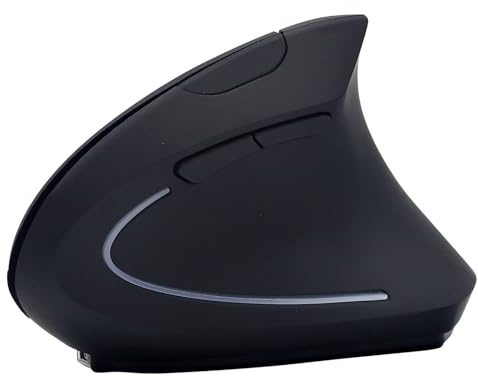 Zwpontia Vertical Mice - Ergonomic Optical Mice | Rechargeable Receiver Vertical Input Device for Laptop Study Home Work Game Professional Creation Business Trip Entertainment