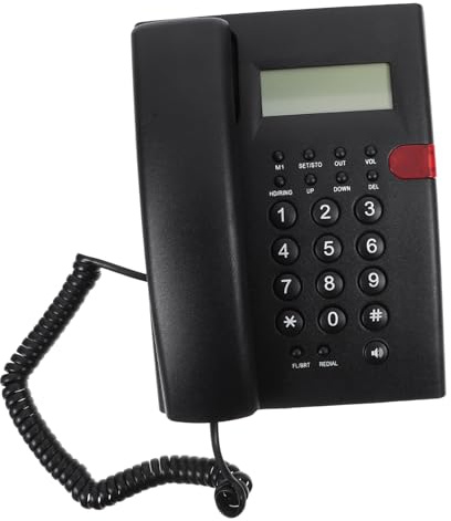 SAFIGLE Téléphone Fixe Filaire à Grosses Touches pour Seniors Interface Simple et Ergonomique Communication Fiable à Domicile et Bureau Design Élégant et Pratique pour Personnes Âgées et