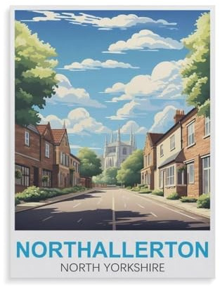 Jigsaw Puzzle 1000 Pieces，Northallerton North Yorkshire，Paper Children Toys Decompression Game（38x26cm）-GT17