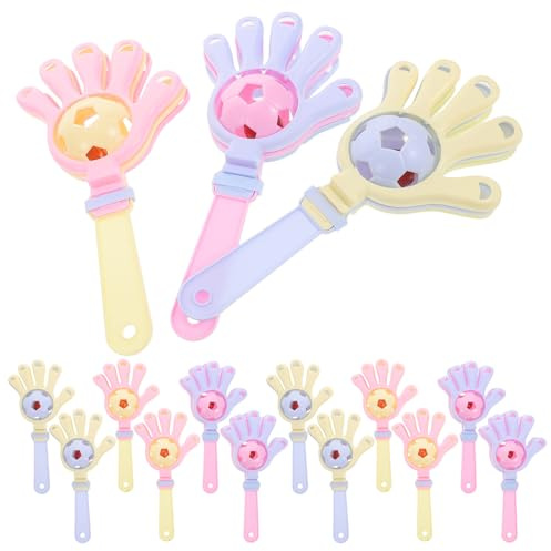 PRETYZOOM 20 Pezzi Clappers di Plastica Sicuri per Giocattoli per Applausi Forma di Mano Rumorosi per Feste Compleanno Ragazzo Ragazza Ragazza per Eventi Sportivi e Concerti