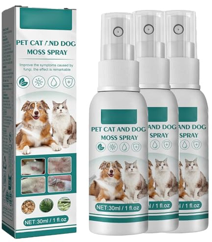Uzionoie Spray de Guérison pour Animaux,Spray de Cicatrisation pour Animaux de Compagnie,pour Le Nettoyage et Le Soin des Plaies,Pet Wound and Skincare 30ML*3PC