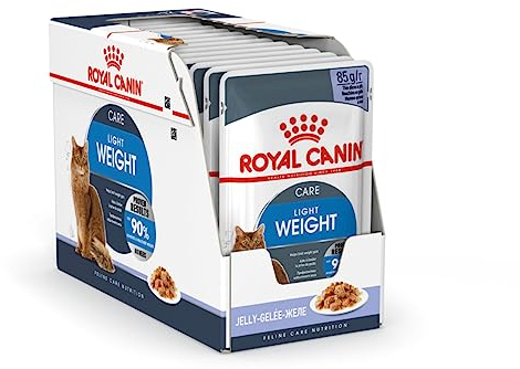 Royal Canin Light Weight Care Gravy | 12 x 85 g | Nassfutter für Katzen | Zur Unterstützung für übergewichtige Katzen | Enthält Eisen, Mangan und Zink