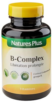 Nature s plus - B-complex suractivé action prolongée - 60 comprimés sécables à croquer - Santé de la