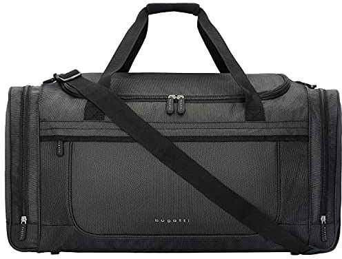 Bugatti Lima Reisetasche für Urlaub, Reisen oder Sport, 65 cm, Schwarz