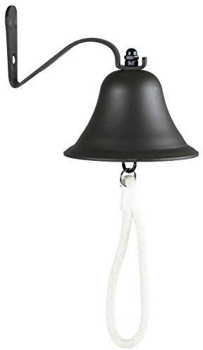 Upstreet's Outdoor & Indoor Dinner Bell - Large Cast Iron Bell, Ideal for Wall or Hanging, Suitable for Home, School or Church