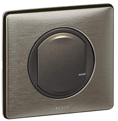 Legrand 064893 Céliane - Control inalámbrico con Netatmo para iluminación o Toma de Corriente o micromódulo, Color Grafito