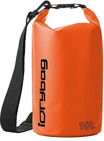 IDRYBAG Trockentaschen für Kajakfahren, wasserdicht, 2L/5L/10L/15L/20L, Kleiner, wasserdichter, schwimmender Trockensack, wasserdichter Trockensack für Paddelboard-Reisen