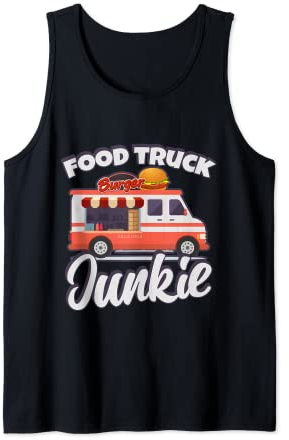 Funny Food Truck Junkie Burger Lover Food Truck Débardeur
