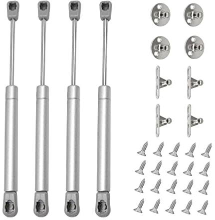 Herbst 4 unidades Verin a Gas 150N Hidráulico Mueble Amortiguador Puerta Armario Para Armarios Bibliotecas (4, 150N)