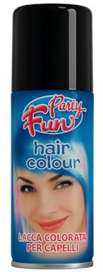 Virsus 1 bomboletta Spray da 100 ml di Colore Nero temporaneo per Capelli, colora i Tuoi Capelli per Feste Party e Eventi sia per Bambini e Ragazzi lacca Colorata Nera - F
