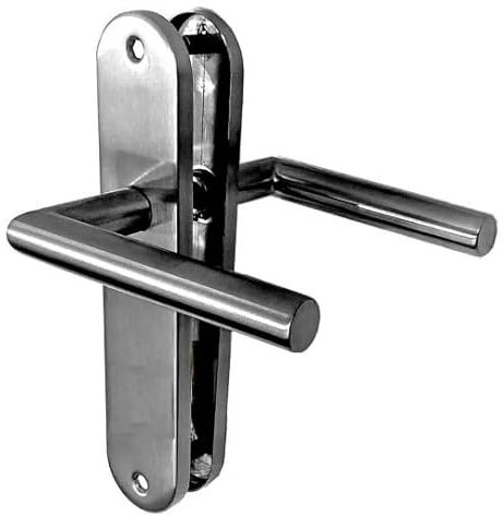 Poignées de porte sur Plaques MAXI TINA KLOSE besser Inox 304 / EntrAxe 195 mm - Bec de cane