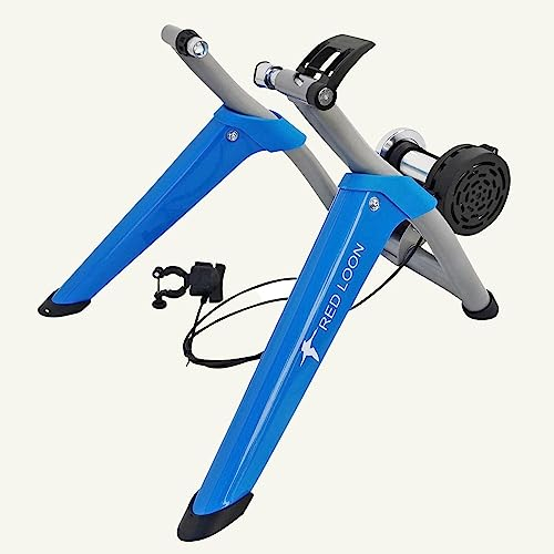 Fahrrad Rollentrainer für Indoor Training - Red Loon I Rollentrainer Fahrrad I Rennrad Rollentrainer I Fahrradrolle Indoor I 26-29 Zoll I Magnetbremse 6 Gänge I Klappbar I bis 150kg belastbar