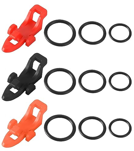 SWYSGS Haken Halter, Angelhaken Keeper, Fisch Rod Pole Gerätzusätze, Fischköder Köderhalter, 3 Paket