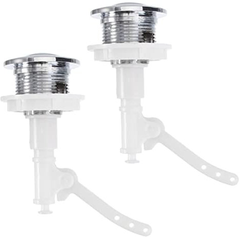 Angoily 4 Stück Wc Taste Schalter Wc-spültaste Doppelspültaste Tankspültaste Wc-ersatz-druckknopf Wassertank-druckknopf Druckknopf Für Den Spülkasten Abs Toilette Weiß Gletscherbucht