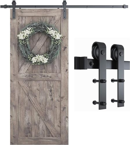 SMARTSTANDARD 6.8 FT Barn Door Hardware Kit -Fits 40 Wide Door Panel