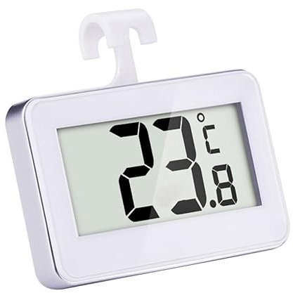 MAGICLULU 2St Kühlschrank Gefrierraumthermometer mit magnetischer Rückseite Gefrierraum mit magnetischer Rückseite digitales Gefrierraumthermometer digitales Thermometer Anzahl Weiß