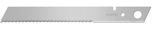 MARTOR 5x Spezialklinge Wellenschliff, 173,7 x 18,7 mm, Stahl | Im Spender, einseitiger Schliff, extrem scharf, Cuttermesser & Sicherheitsmesser, Industrie, No. 107.62