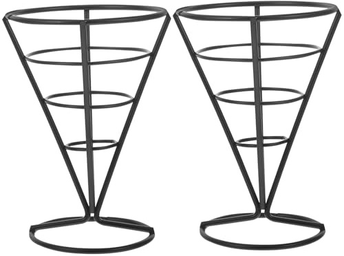 TOPBATHY 8Pièces Paniers à Frites Cône Lot de Supports pour Frites et Snacks Présentoirs pour Frites et Poulet Événements et Restauration