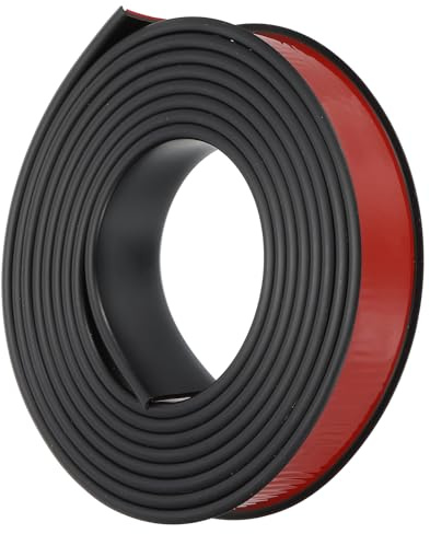 PATIKIL Bordatura Forma U TPE, 1-1/8 Pollice x 9.8ft Protezione Bordi Autoadesiva Flessibile per Impiallacciatura Bordi per Mobili per Restauro Riparazione Tavoli per Scaffali, Nero