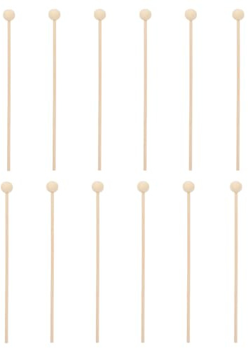 OKUMEYR 100pcs Wooden Cake Pop Sticks Skewers for DIY Lollipop Decor Party Dessert Table Decorative Lollipop