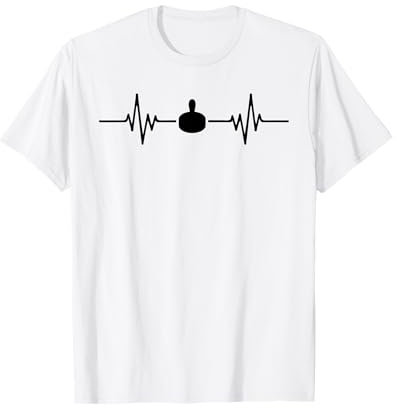 Air Hockey Schläger Heartbeat Air Hockey T-Shirt