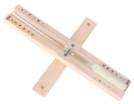ＡＷＨＡＯ Sauna Sandglas Sand Timer 30 Minuten Glas rotierende Sanduhr 30 Minuten Zeitmanagement für Küche, Beige