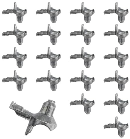 Bodenträger 131372 passend als Ersatzteil für IKEA BILLY Regal | Regalbodenträger Aktuelle Serie 3mm (20 Stück)